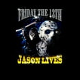thumbnail image 2 of Friday the 13th Jason Lives Classic Horror Movie Mens Black Graphic Tee - S, 2 of 4