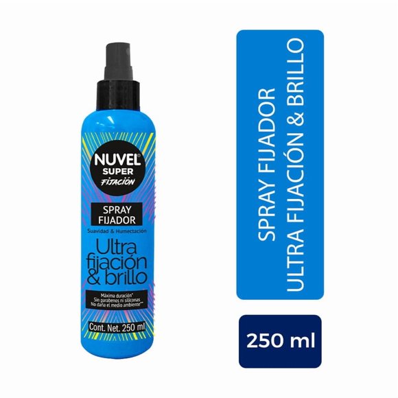 Fijador liquido para cabello Nuvel ultra fijacion super fix 250 ml