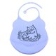 thumbnail image 5 of Babero impermeable para pequeños Baberos infantiles de silicona impermeables ajustables de 2 piezas con gran enrollado, 5 of 9