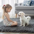 thumbnail image 2 of Rugs for Living Room 5x8, Alfombras para Salas Shag Large Plush Soft Area Rug, Shaggy Carpets for Bedroom, Kids Boys Girls Home Decor Aesthetic (Dark Grey, 5 x 8 Feet), 2 of 7