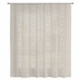 thumbnail image 2 of Light Brown Striped Sheer Curtains 72 Inches Long, Modern Abstract Art Geometric Stripes Light Filering Curtains, Breathable Simi Curtain Privacy Drapes for Living Room Bedroom Window Treatment, 2 of 9