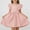 Pink, variant on DAETIROS Girls White Square Neck Ruffle Sleeve Dress Soft Stretchy A-Line Casual Kids Party Wear Nylon Spandex 2-7 Years,Size 5-6 T