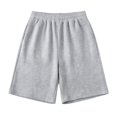 thumbnail image 5 of Women's Casual Sweat Shorts Soft High Waist Shorts Wide Leg Running Workout Bermuda Knee Shorts with Pockets by Yigetop Grey XL, 5 of 6