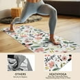 thumbnail image 4 of Pioneer Flower Floral Print Pattern Hot Yoga Mat Towel Non Slip for Hot Yoga - Quick-Drying Yoga Mat Cover with 4 Corner Pockets with Travel Bag - Hot Yoga Towel Non Slip 74"x26", 4 of 6