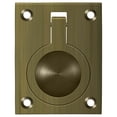 thumbnail image 3 of Deltana FRP25U5 Flush Ring Pull; 2-1/2" x 1 7/8"; Antique Brass Finish, 3 of 3