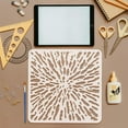 thumbnail image 3 of 9 Pcs Tie-dye Patterns Painting Stencil with Brush 11.8x11.8inch 9 Styles Tie-dye Drawing Template Decoration Stencil for Painting on Wood Wall Fabric Furniture, 3 of 7
