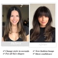 thumbnail image 5 of Clip In Bangs 100% Human Hair Bangs Clip In Hair Extensions Clip On Bangs Dark Brown Clip In Bangs Real Human Hair Fake Bangs For Natural Hair (French Bangs. Dark Brown ), 5 of 5