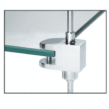 

CRL RD4305CH Chrome Plated One-Way Glass Support for Rod Display System