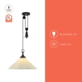 thumbnail image 2 of Alora Lighting PD447120BGWL Ellen 20" Wide Pendant - Brushed Gold / White Linen, 2 of 7