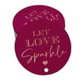 thumbnail image 1 of Inkdotpot Let Love Sparkle Wedding Bottle Tag Real Rose Gold Foil Favor Hang Tags Pack Of 100, 1 of 6