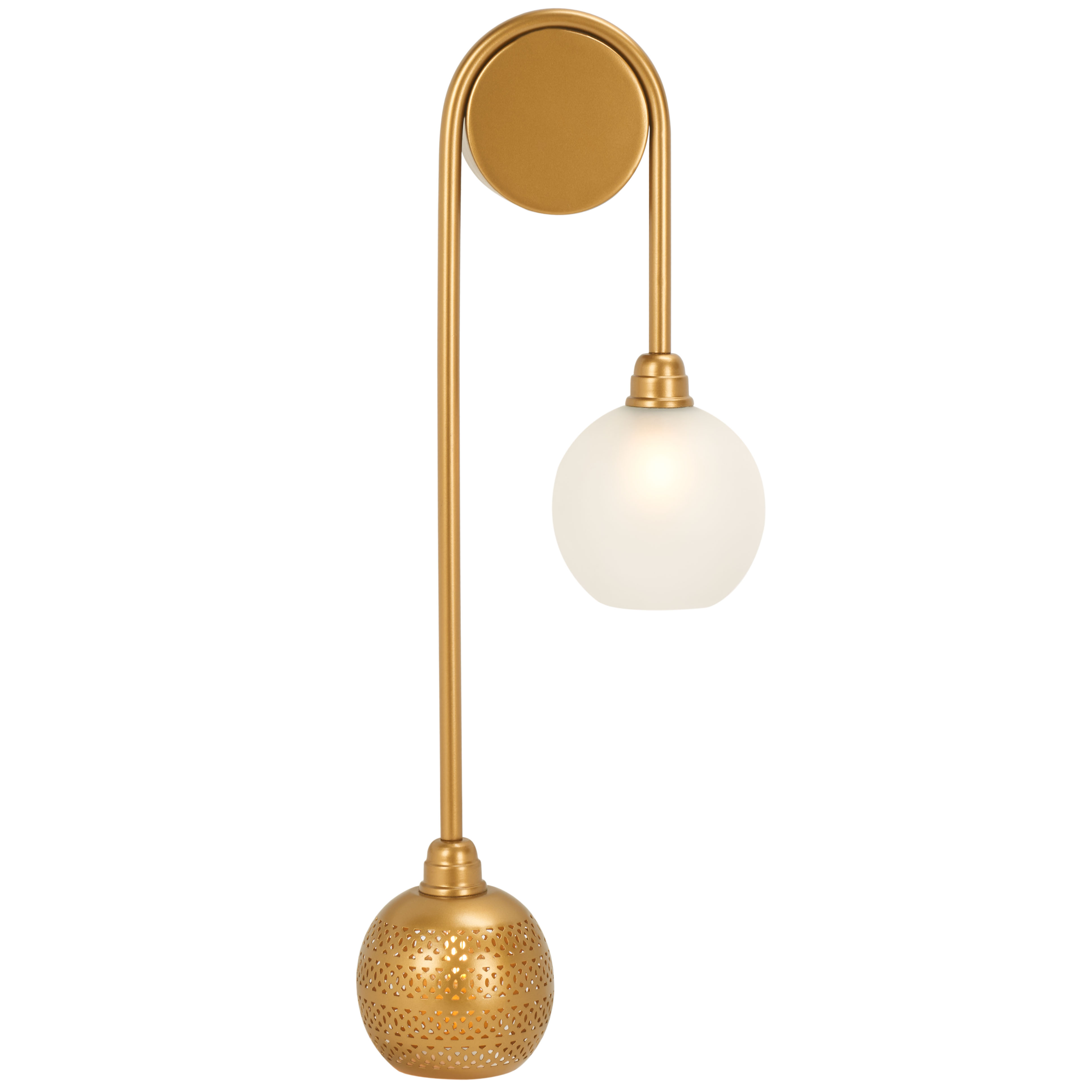 Safavieh Amari 2-Light 11" Modern Iron Sconces, Gold