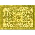thumbnail image 1 of Ahgly Company Indoor Rectangle Abstract Yellow Modern Area Rugs, 4' x 6', 1 of 4