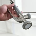 thumbnail image 6 of ANGELES HOME LED Light Kitchen Faucet with Sprayer, Single Handle Pull Down Sprayer Kitchen Sink Faucet with Two Spout, Brushed Nickel, 6 of 8