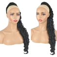 thumbnail image 3 of Zenghuiiii Half And Wig European And Wigs Ponytail Drawstring Ponytail Braids Women's Curly Hair Wavy Long Ponytail Synthetic Ponytail Braids, 3 of 6