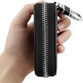 thumbnail image 3 of Funda para bolsillo de llave de coche NQ Caja protectora de señal Control remoto antirrobo de cuero RFID con gancho, 3 of 5