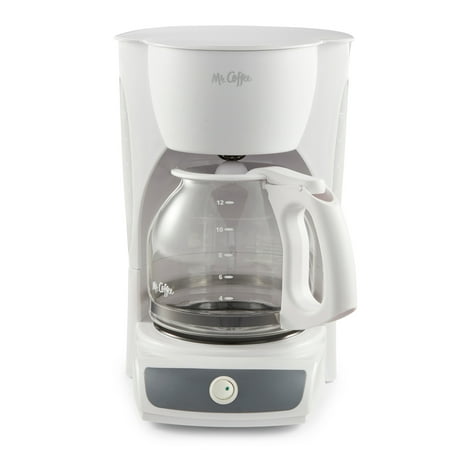 Mr. Coffee 12 Cup Switch White Coffee Maker