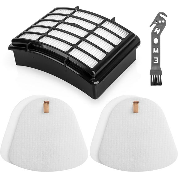 NV360 Filter Replacement for Shark Navigator Lift Away Vacuum ZU503AMZ, NV350, NV351, NV352, NV355, NV356E, NV357, NV360, NV370, UV550, 1 HEPA   2 Foam & Felt Filters Replace Part #Xff350 & Xhf350
