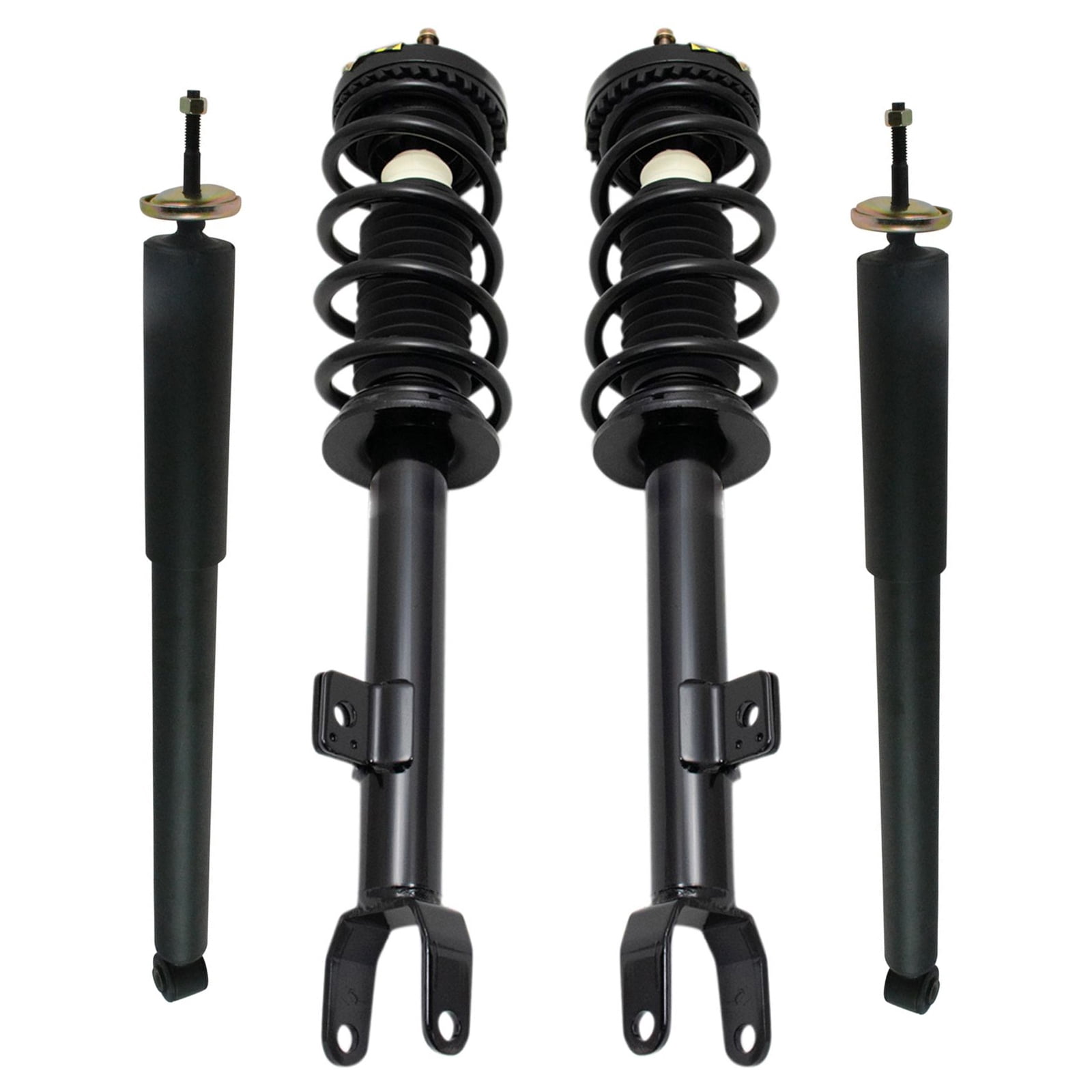 TRQ Front and Rear Complete Strut Assembly & Shock Absorber Kit Complete Strut & Coil Spring Assembly Fits Select 2011-2019 Chrysler 300