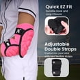 thumbnail image 3 of Exxact Sports Defender Plus Softball Elbow Guard Baseball, Batters Baseball Elbow Guard Youth & Adult with Adjustable Straps - (Pink, ASM), 3 of 7