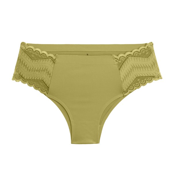 Gibobby Pantys para Mujer Calzoncillos sin costuras Calzoncillos encaje para mujer Calzoncillos sexy sin costuras Hipster (Verde, S)