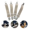 thumbnail image 4 of 4pcs Adjustable Boots Fixing Strap Clips Elastic Windproof Pants Fasteners Holder, 4 of 4