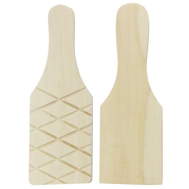 SHISUYAN 2pcs DIY Clay Paddle Tool Wooden Manual Clay Molding Plate Clay Modelling Tool