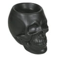 thumbnail image 4 of Matte Black Gothic Skull Skeleton Ceramic Votive Candle Essential Oil Warmer, 4 of 8