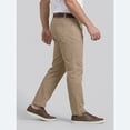 thumbnail image 2 of Men’s Khaki Chino Pants, Regular Fit Straight Leg Casual Work Trousers with Pockets, 2 of 5