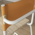 thumbnail image 5 of Sauder Boulevard Cafe White Counter Height Stool with Faux Leather, Mixed Finish, 5 of 10