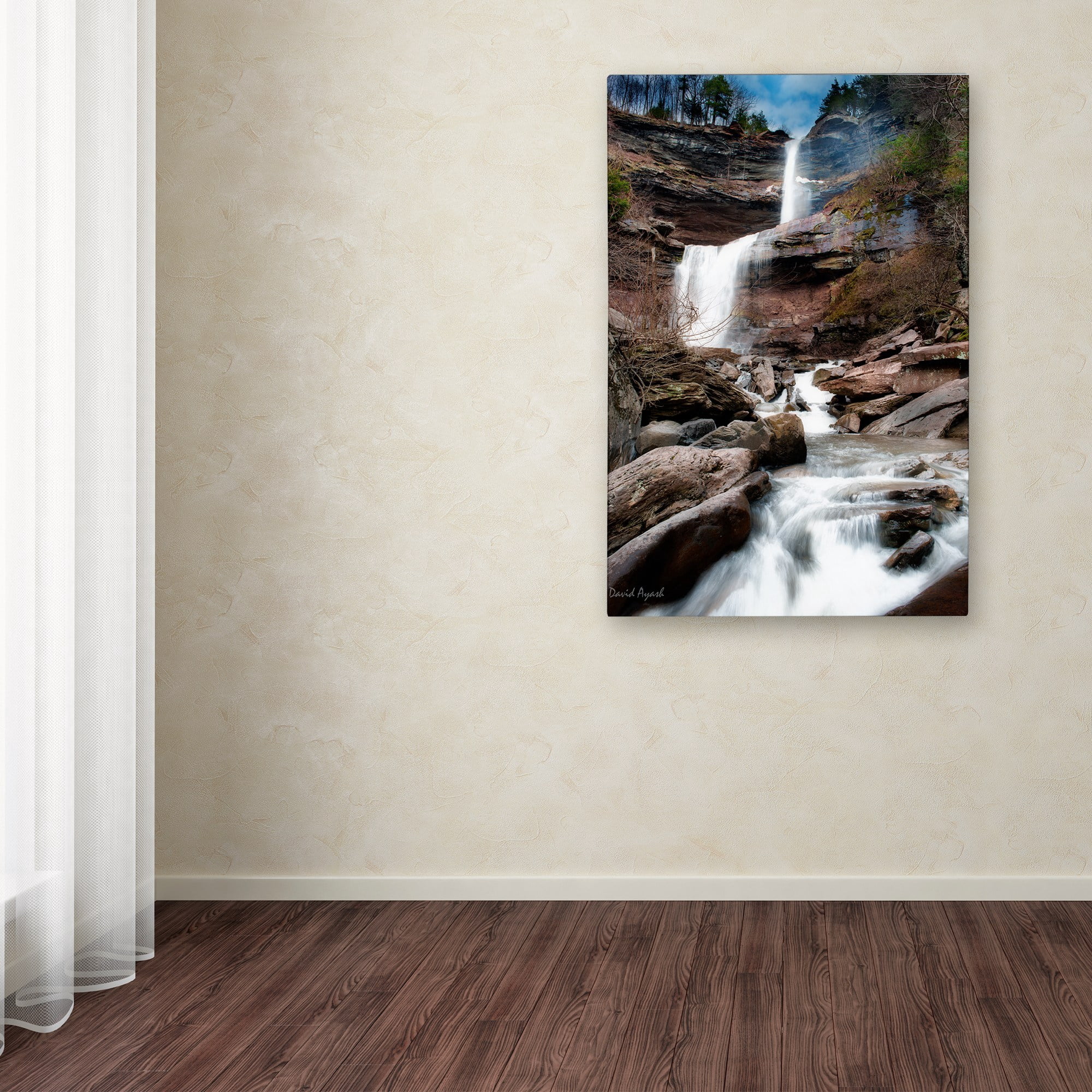 Trademark Fine Art "Katerskill Fall" Canvas Art by David Ayash
