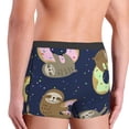 thumbnail image 5 of Kll Sloth With Donuts Men'S Cotton Boxer Briefs Underwear-Medium, 5 of 9