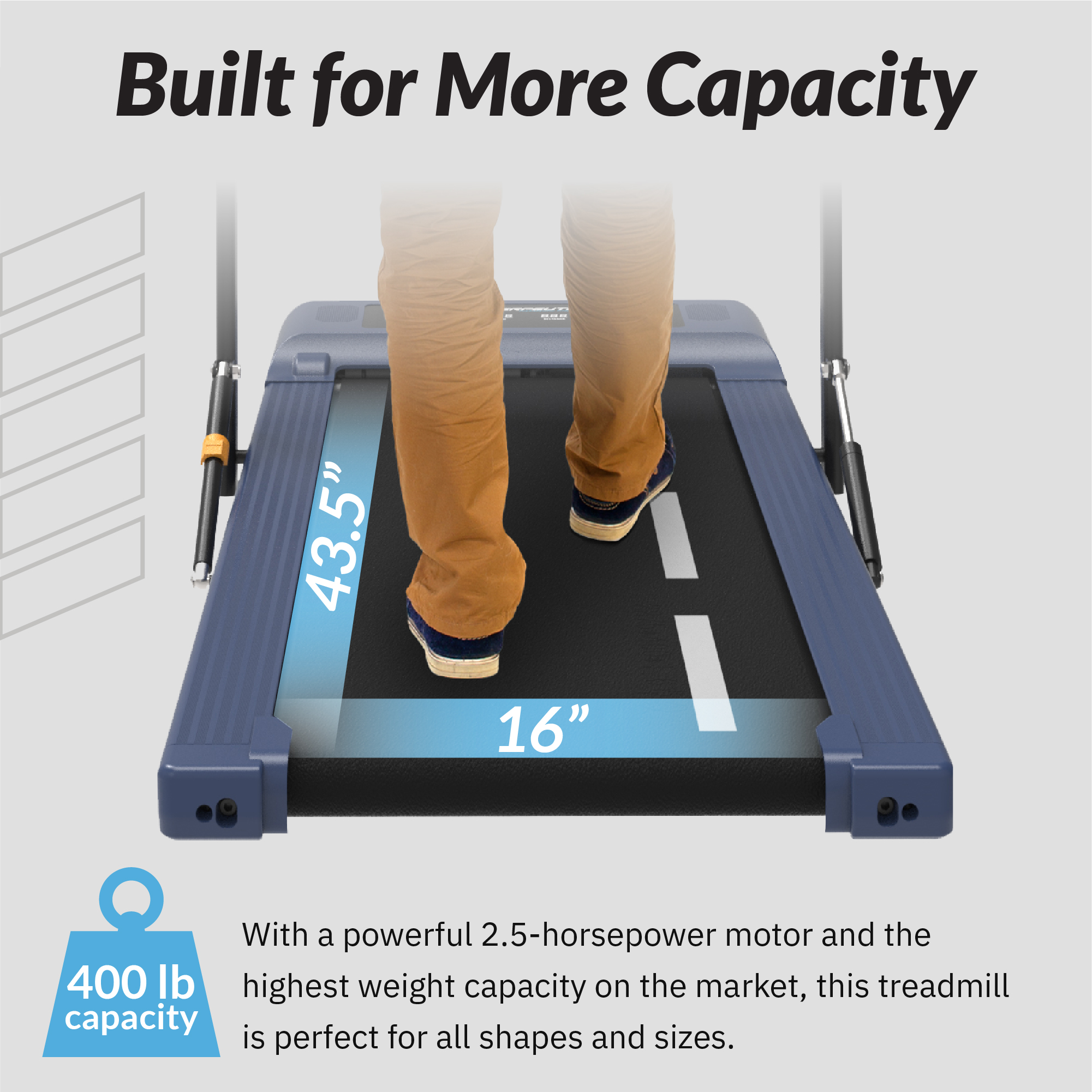 Exerpeutic TF1000 400 lbs. Weight Capacity Treadmill with Incline Options, Heavy Duty Belt and Pulse Monitoring - image 3 of 7