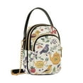 thumbnail image 7 of FORMRS Crossbody Bag for Women Shoulder Cell Phone Purse with Zipper, Birds and Teapots, 7 of 7