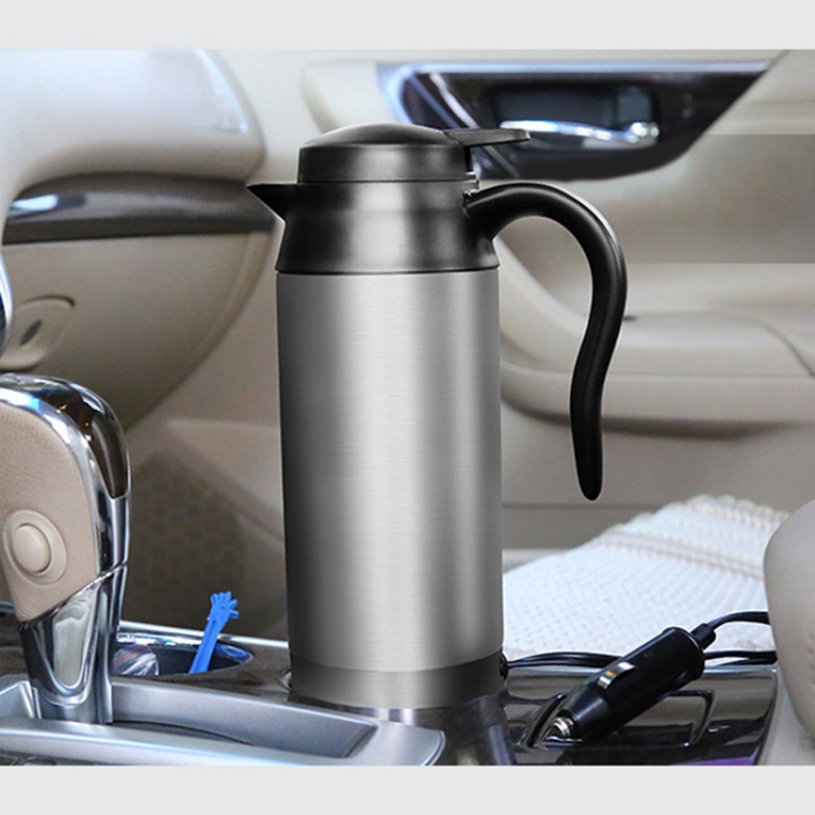 BIBABLYKE Travel Electric Kettle, 750ml Small Portable Kettle, Stainless Steel Kettle Water Boiler with Keep Warm Function
