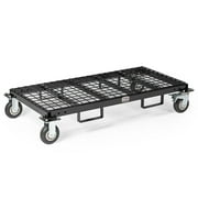 Titan Attachments Heavy-Duty Rolling Platform Base with Fork Pockets and Locking Caster Wheels, 2,500 LB Capacity, Mobile Roller Dolly for Warehouses, Storerooms, Shipping Facilities, or Industrial
