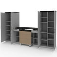 thumbnail image 5 of Bestar Lincoln 4 Piece Garage Workbench Set in Silver Gray and Black, 5 of 9