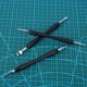 thumbnail image 4 of 3PCs Carving Printing Tool Leather Craft Spoon Stylus Tool Set Kit Stationary Craft Collection, 4 of 4