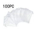 thumbnail image 2 of Gauze Bag 100pc Transparent Mesh Drawstring Bags for Fruit Protection Jewelry Storage and Plant Cover(9x12cm) Rkxzt, 2 of 8