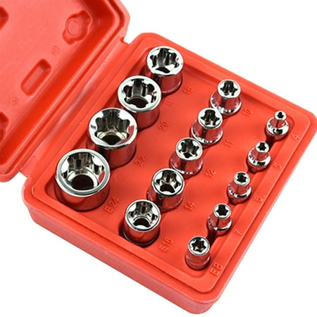 

Nebublu Socket 3/8 1/4 Drive Set 1/2 3/8 14Pcs Female Bit 1/4 Drive E4 Female Bit Set Bit Set 1/2 Drive E4 -E24 E4 -E24 Box 1/2 3/8 1/4 Socket Box 14Pcs HUIOP Socket Box dsfen IUPPA