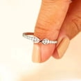 thumbnail image 5 of Anillo de plata 925 para mujer, anillo de la suerte fresco con 8 palabras con incrustaciones de circonita, anillo de moda simple para mujer, 5 of 5