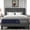 Gray Mattress+Dark Grey Bed Frame, variant on Sweetnight Cooling Gel Memory Foam Queen Size Mattress 13 inch with Floating Bed Frame