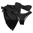 thumbnail image 3 of YDLCAFD Easter Summer New Model Push Up Bikini Half Skirt Three Piece Swimsuit Set With Padding For Women, 3 of 5