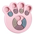 thumbnail image 1 of Plastic Portable Pet Food Feeding Bowl Educational Puzzle Interactive Toy for Dogs CatsPink Claw Print, 1 of 14