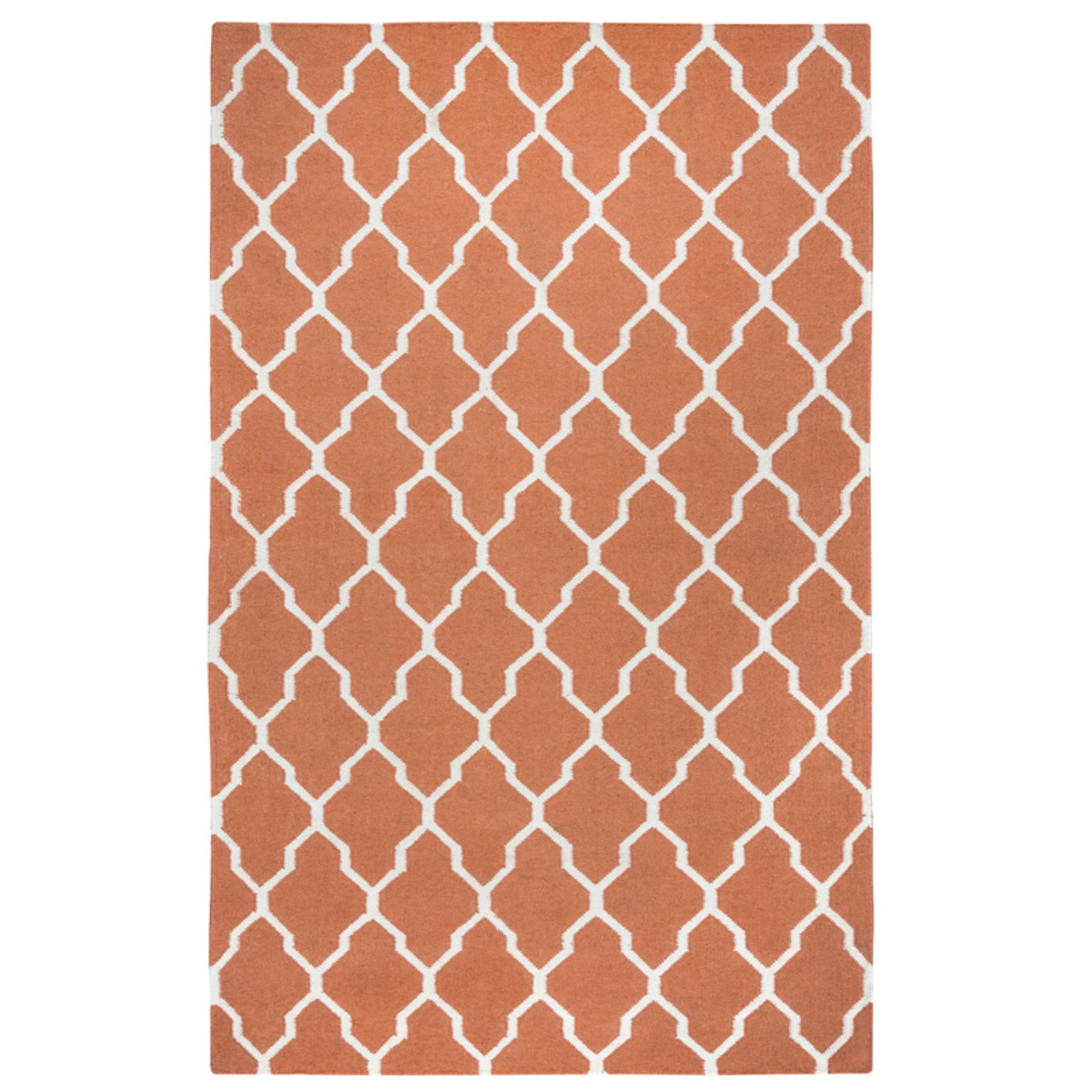 Rizzy Home Orange Runner Rug In Wool 2'6" x 8'