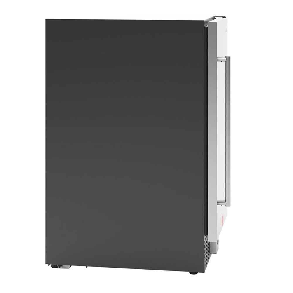 Pemberly Row Stainless Steel 3 cu. ft. Built-In Refrigerator and Beverage Cooler