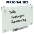 thumbnail image 3 of Quartet Infinity Glass Cubicle Board, 30" x 18", Magnetic Dry-Erase, White, 3 of 8