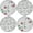Appetizer Plates, variant on Winterberry 16-Piece Dinnerware Set Scalloped Stoneware