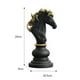 thumbnail image 4 of 3 piezas de resina Soledad piezas de ajedrez escultura ornamento Estatua decoración de oficina, 4 of 10