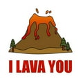 thumbnail image 2 of CafePress - I Lava You Volcano Mugs - 11 oz Ceramic Mug - Novelty Coffee Tea Cup, 2 of 4