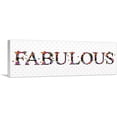 thumbnail image 1 of ARTCANVAS FABULOUS Girls Room Decor Canvas Art Print - Size: 36" x 12" (0.75" Deep), 1 of 9